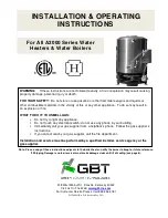 GBT A2-035 Installation & Operating Instructions Manual предпросмотр