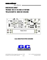 gc MICROGUARD TEREX RCI 510/400 Calibration Procedure предпросмотр