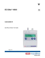 GCE ECOlite4000 Instructions For Use Manual предпросмотр