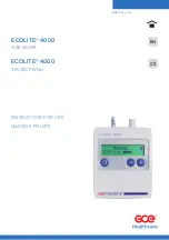 GCE Medline ECOLITE 4000 Instructions For Use Manual preview