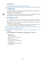 Предварительный просмотр 2 страницы GCE TERMINAL UNITS MINI Instructions For Use Manual