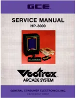 GCE VECTREX HP-3000 Service Manual preview
