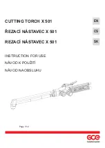 Preview for 1 page of GCE X 501 Instructions For Use Manual