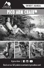 GCI PICO ARM CHAIR Owner'S Manual предпросмотр