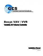 Предварительный просмотр 1 страницы GCS Basyx VAV Installation Manual