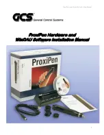 GCS ProxiPen Hardware And Software Installation Manual предпросмотр