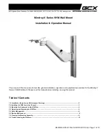 Preview for 1 page of GCX Mindray V Series Installation & Operation Manual