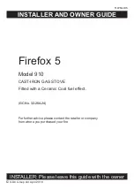 Предварительный просмотр 1 страницы GDC Group Firefox 5 MODEL 910 Installer And Owner Manual