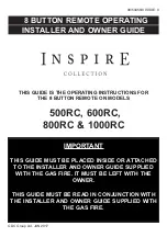 GDC Group Valor  Inspire Series Installer And Owner Manual preview