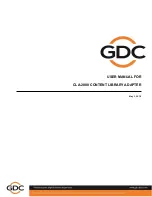 Предварительный просмотр 1 страницы GDC CLA-2000 User Manual