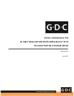 GDC PSD-3000-P Installation Manual предпросмотр