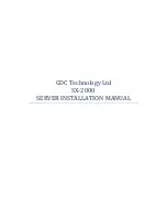 Предварительный просмотр 1 страницы GDC SX-2000 Installation Manual