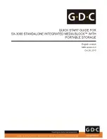 Предварительный просмотр 1 страницы GDC SX-3000 Quick Start Manual