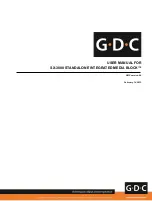 GDC SX-3000 User Manual preview