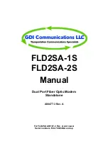 GDI COMMUNICATIONS FLD2SA Series Manual preview