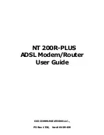 GDI NT 200R-Plus User Manual preview