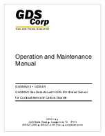 Preview for 1 page of GDS Corp GASMAX II + GDS-IR Operation And Maintenance Manual