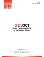 Предварительный просмотр 1 страницы GDS 301 Operating Handbook