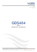 Preview for 1 page of GDS 404 Series Operating Handbook