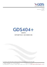 GDS 404+ Series Operating Handbook предпросмотр