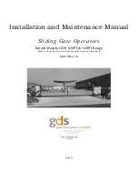 Предварительный просмотр 1 страницы GDS 630P I Range Installation And Maintenance Manual