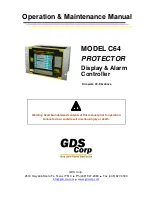 GDS C64 PROTECTOR Operation & Maintenance Manual preview