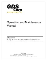 GDS GASMAX Operation And Maintenance Manual preview