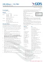 Preview for 1 page of GDS XDI-XDIwin-15/30J Quick Manual