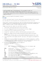 GDS XDI-XDIwin-15/30J Technical Sheet предпросмотр