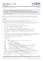 GDS XDI-XDIwin/30J Technical Sheet preview