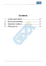 Preview for 2 page of GDZX ZXJS-I Manual