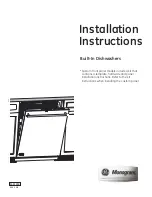 GE Capital ZDT800SIFII Installation Instructions Manual preview