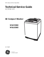 Preview for 1 page of GE Consumer & Industrial WSLP1500J Technical Service Manual