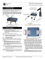 GE Digital Energy MDS SD1 Quick Start Manual preview