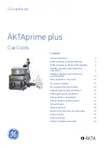 GE HEALTHCARE AKTAprime plus Quick Reference Instructions preview