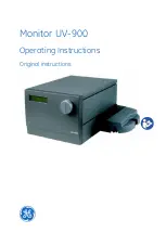 GE HEALTHCARE Monitor UV-900 Operating Instructions Manual preview