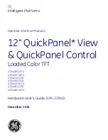 GE Intelligent Platforms QuickPanel IC754CBF12CTD Operator Interface Products preview