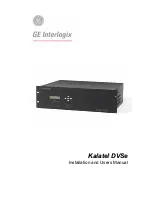 GE Interlogix Kalatel DVSe Installation And User Manual preview