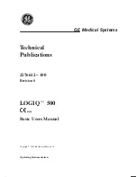 GE Medical Systems 500 User Manual предпросмотр