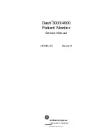 Предварительный просмотр 1 страницы GE Medical Systems Dash 3000 Service Manual