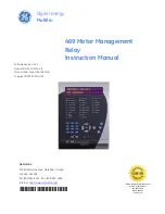 GE Multilin 469 Instruction Manual preview