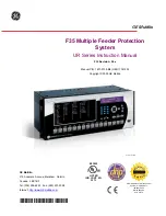 GE Multilin F35 Instruction Manual preview