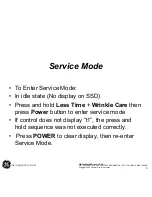 Предварительный просмотр 3 страницы GE Profile DPGT650E Service Manual