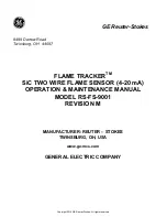 GE Reuter-Stokes FLAME TRACKER Operation & Maintenance Manual preview