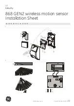 Preview for 1 page of GE Security 868 Installation Sheet