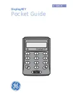 GE Security DisplayKEY Pocket Manual preview