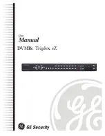 Preview for 1 page of GE Security DVMRe-10eZT User Manual