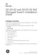 GE Security GE-DS-82 Installation Manual preview