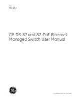 Предварительный просмотр 1 страницы GE Security GE-DS-82 User Manual