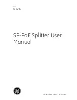 GE Security SP-PoE User Manual preview